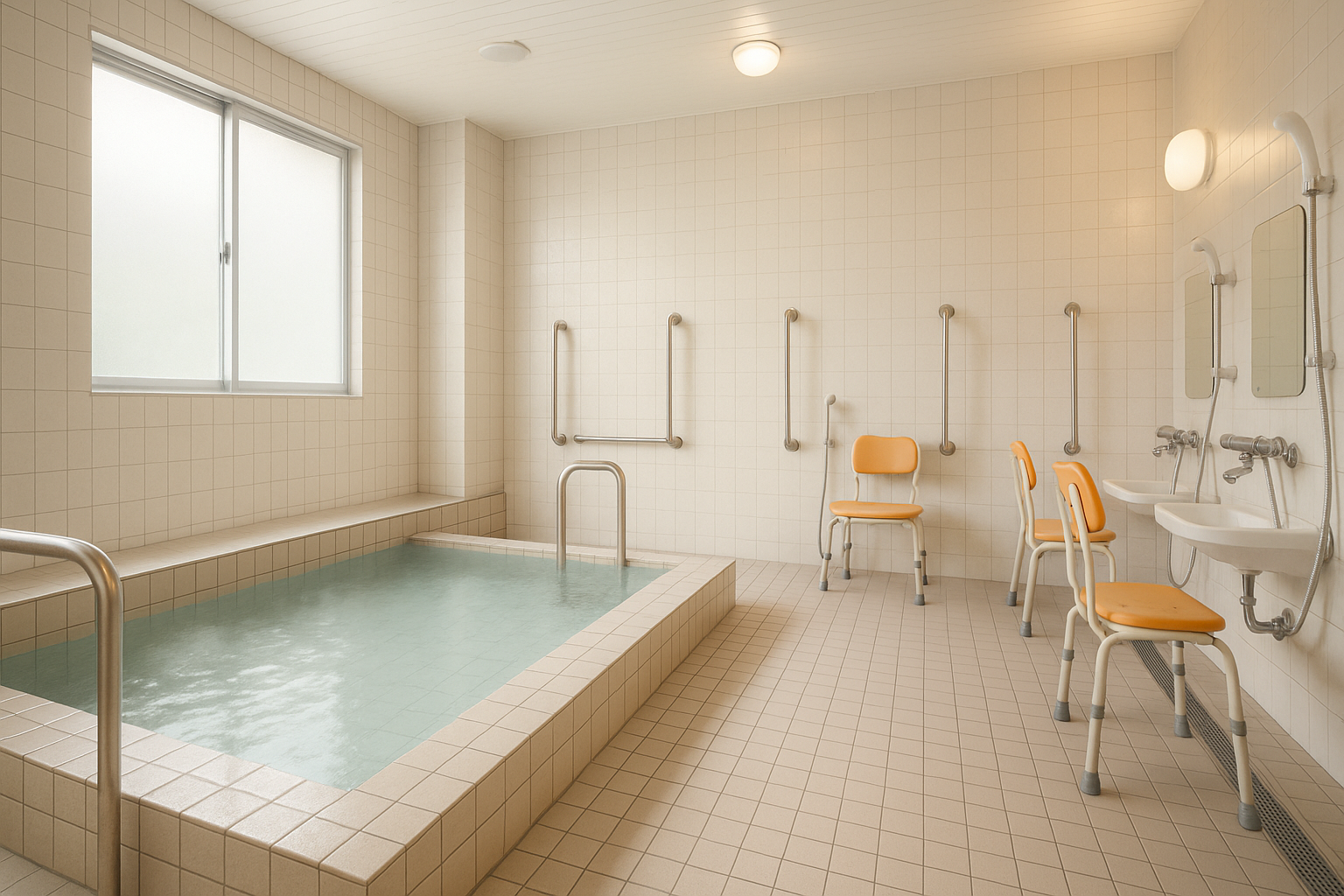 デイサービスの一般浴風景