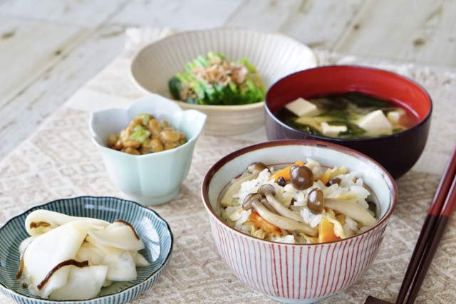 野菜中心の食事