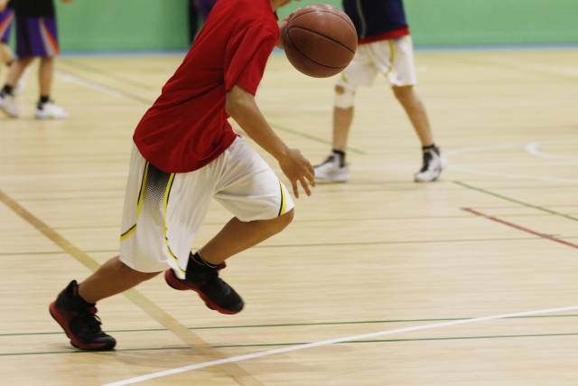 バスケットの練習風景