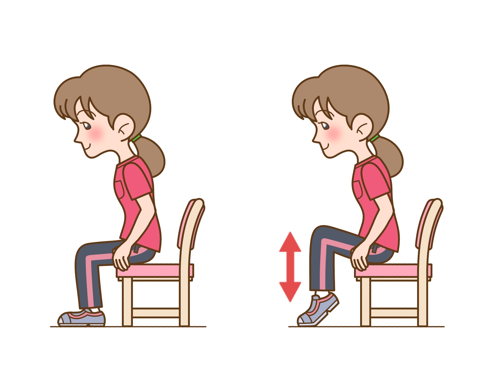 カーフレイズ(座位)